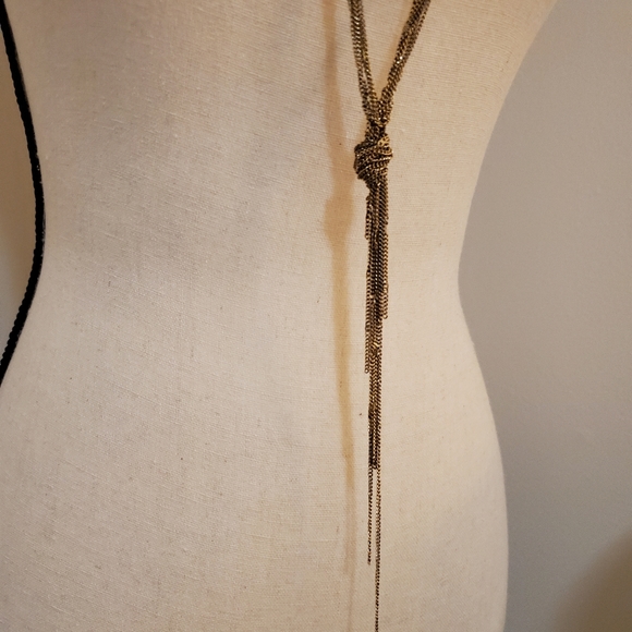 Express Long Knotted Chain Necklace - Picture 3 of 8